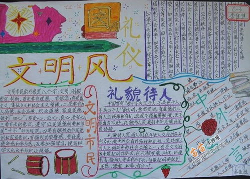 文明礼仪手抄报图片