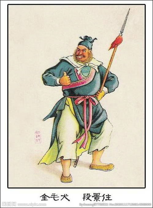 水浒传金毛犬段景住，金毛犬段景住图片