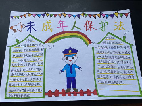 青少年保护法手抄报