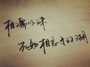 相濡以沫的意思是什么