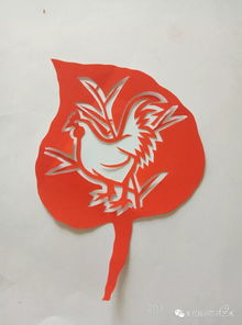 树叶剪纸简单，树叶剪纸手工