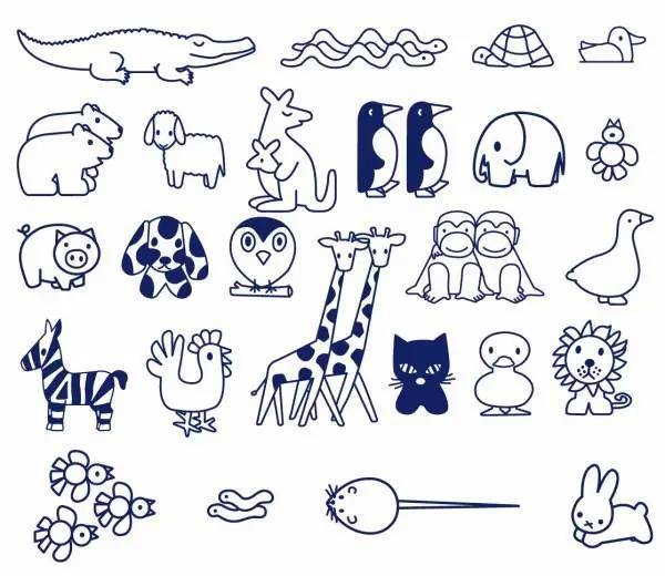 简笔画大全图片动物?