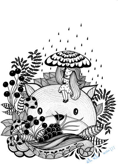 儿童线描插画-零基础怎么学插画