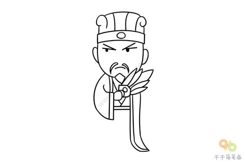 诸葛亮简笔画简单又好看，诸葛亮简笔画怎么画