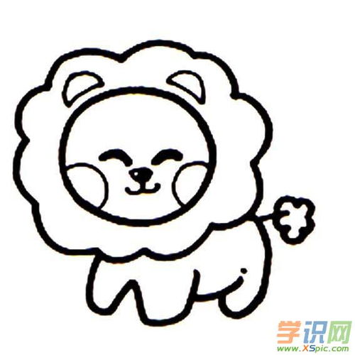 卡通动物简笔画彩色，动漫卡通动物简笔画