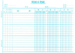 明细账本表格模板，明细账本怎么记账模板