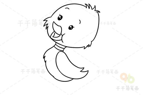 丑小鸭简笔画图片，丑小鸭简笔画怎么画可爱
