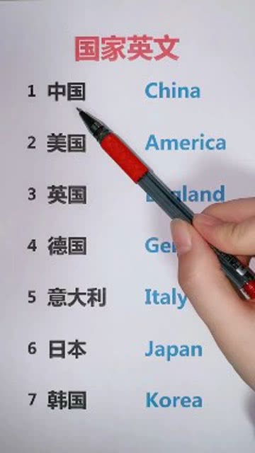 他是哪个国家的用英语怎么说，国家的用英语怎么说country