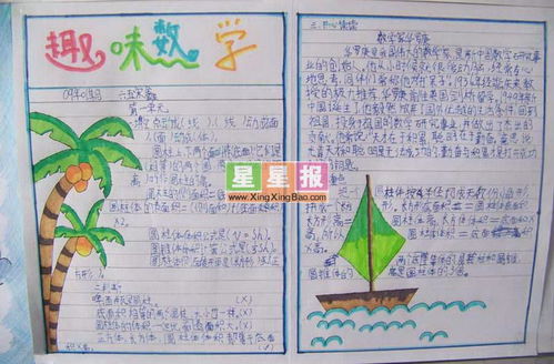 数学小报的内容里面应该写什么?