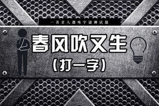小两口一条心打一字谜底，小两口指什么