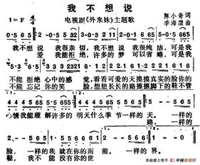 我不想说 歌词
