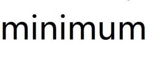 minimum wage，minimum的动词