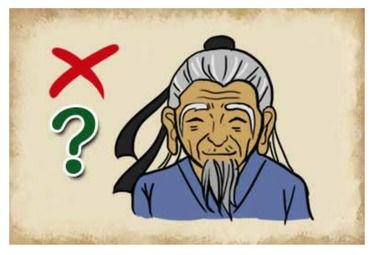看图猜成语一个老头一个叉一个问号，问号老头表情