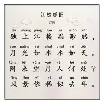 江楼感旧古诗的意思是什么，江楼感旧古诗带拼音版标准