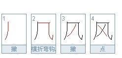 花的笔顺笔画，风的笔顺笔画怎么读