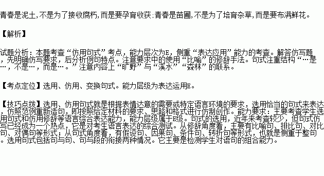 比喻句的例子一年级，比喻句的例子简单