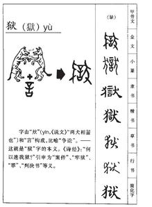 狱的拼音组词