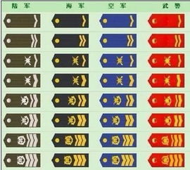 警察肩章的等级区分