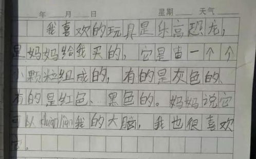 二年级学生满分作文50字