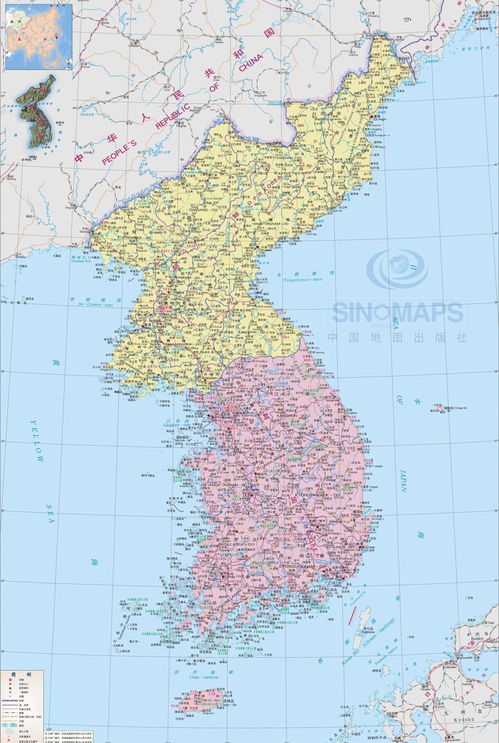 韩国在地图上在哪个位置?