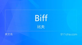 说唱biff是什么意思