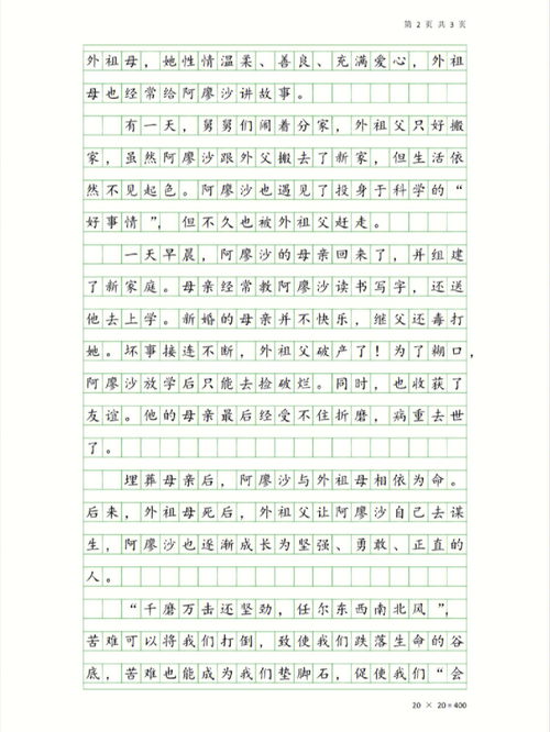 六下第二单元作文梗概，六下第二单元作文作品梗概450字
