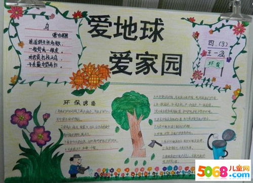 大自然的发现配文字的手抄报 大自然的手抄报