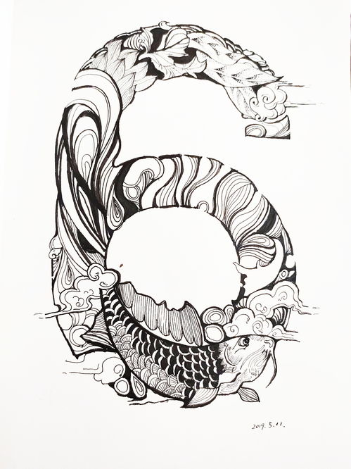 线条画图片大全黑白花朵，简笔线条画图片大全