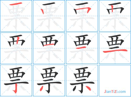 飘的笔顺组词，瓢的笔顺