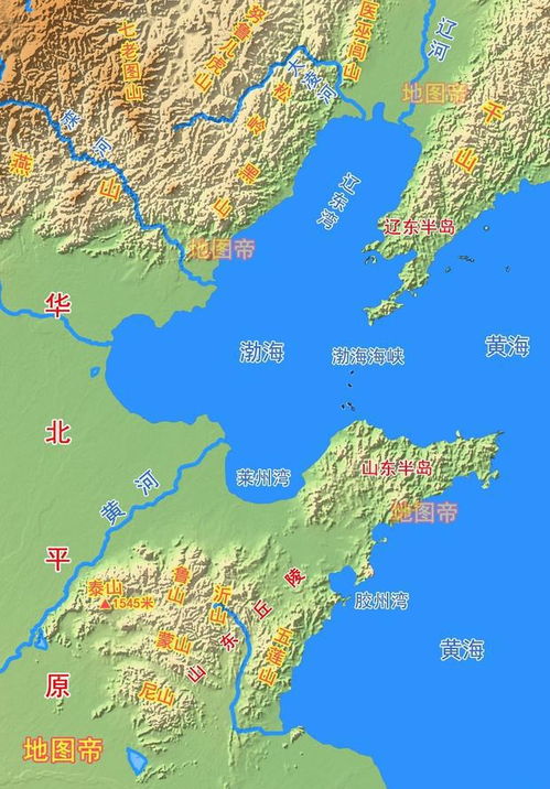 山东半岛地图位置，山东半岛地图导航