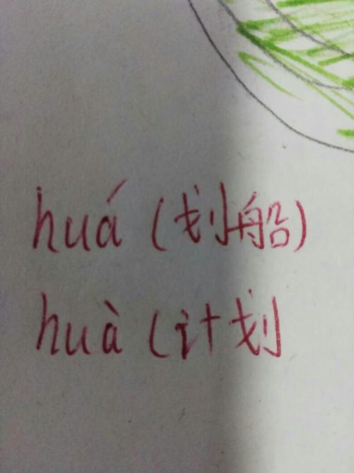 划多音字注音并组词，划船的划多音字