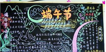 端午节黑板报文字资料，端午节黑板报图案