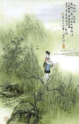 《竹枝词》古诗注音版
