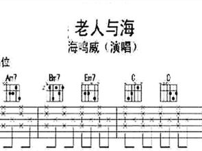 老人与海吉他谱c调，老人与海吉他谱扫弦
