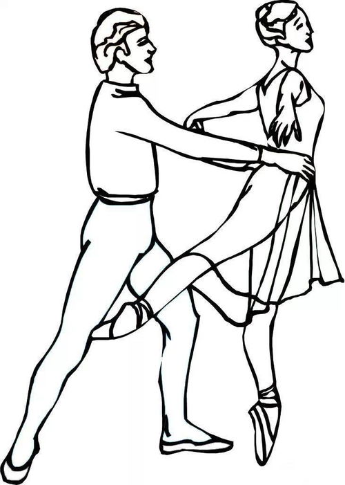 舞蹈简笔画图片，藏族舞蹈简笔画