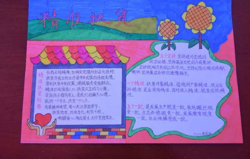 扶贫手抄报简单又漂亮六年级，扶贫手抄报怎么画简单又好看还字数少