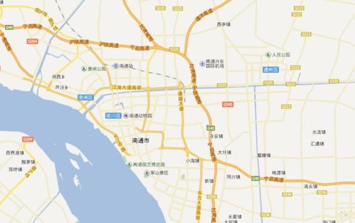松江在南通地图的位置