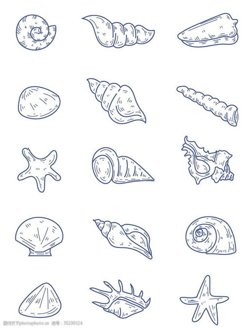 海洋生物简笔画可爱，海洋生物简笔画卡通