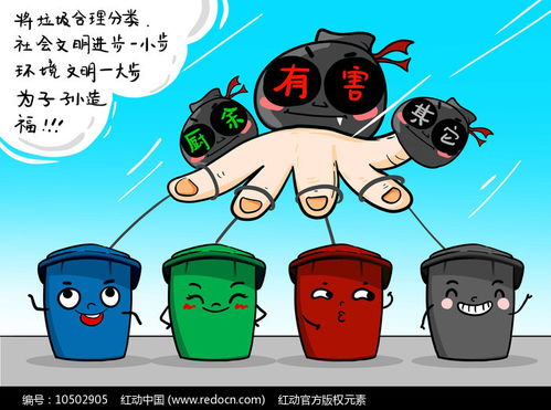 垃圾分类漫画一等奖，垃圾分类漫画作文500