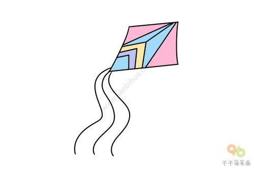 如何画风筝的简笔画