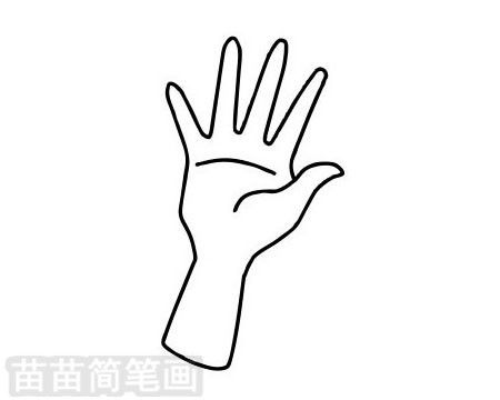 简笔画手的画法，简笔画手绘