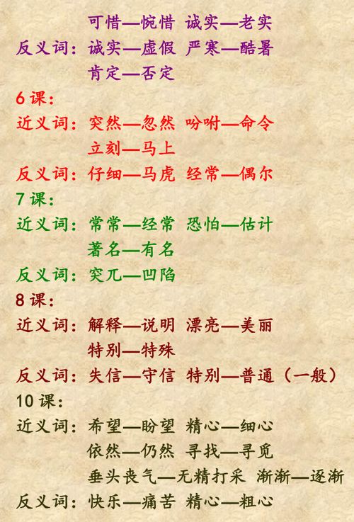 熟悉近义词反义词，熟悉的近义词