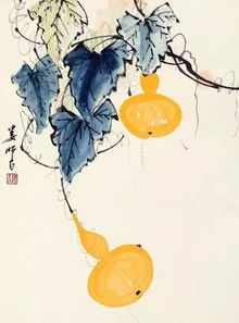 国画中画葫芦的颜色用哪两种颜料(藤黄和?)