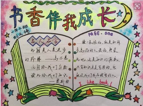 与读书有关的简单手抄报 读书的手抄报