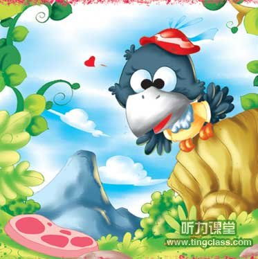 《狐狸与乌鸦》故事的英文