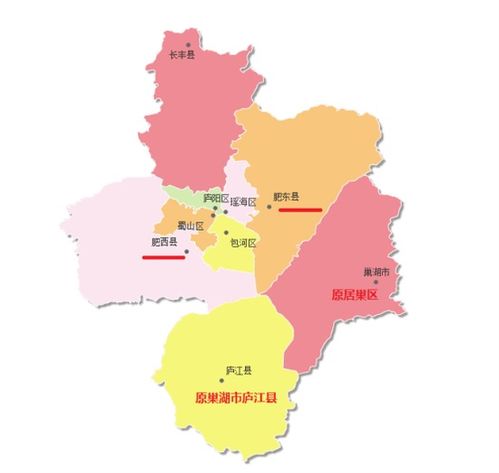 安徽合肥地图中国地图，安徽合肥地图高清版大图片