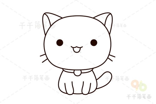 功夫熊猫图片简笔画，kt猫图片简笔画