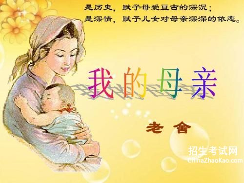 《我的母亲》阅读答案
