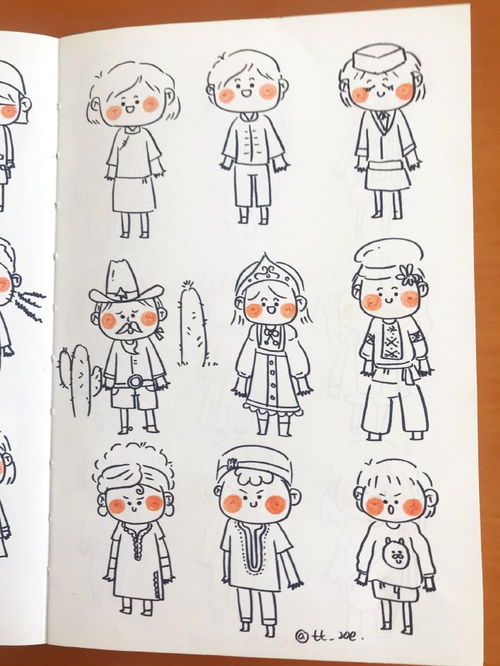 女孩人物简笔画全身，人物简笔画全身简单
