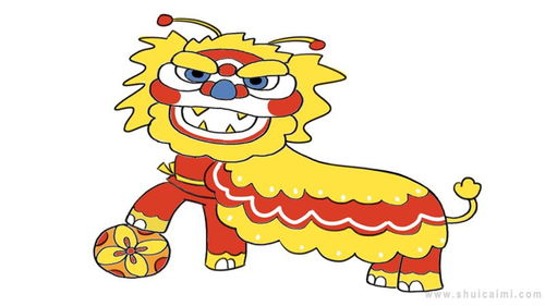 怎么画舞狮头